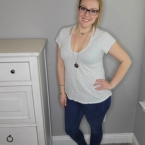 Anthro State of Center Seafoam Tee